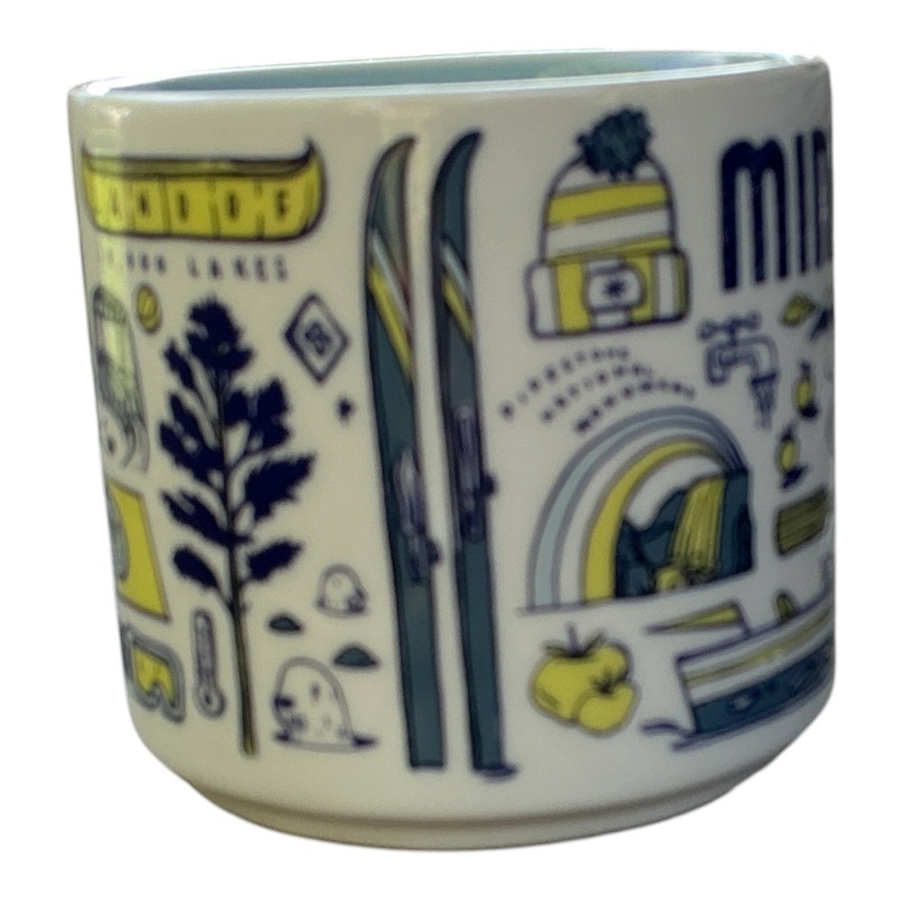 Starbucks Been There Minnesota Ceramic Mug 14 oz White Blue - Picture 3 of 6